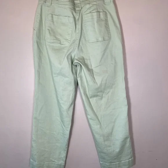 a new day Mint Green Straight Crop Canvas Pants - Picture 4 of 6